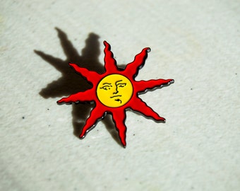 Solaire Praise the Sun Warrior of Sunlight Medal Lapel Pin