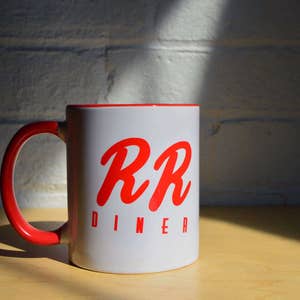 Double R Diner Coffee Mug RR Inspired by Twin Peaks Damn Fine Cup of Coffee