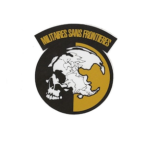 MSF Sticker Decal Militaires Sans Frontiers from Metal Gear Solid Peace Walker