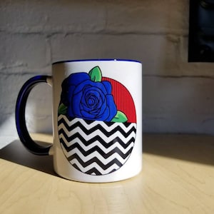 Twin Peaks Coffee Mug Blue Rose and Red Room from ZanzibarLand