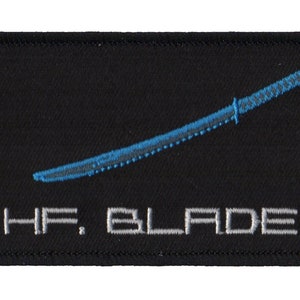 Raiden HF Blade Non-Lethal Iron on Patch Metal Gear Solid 2 Sons of Liberty