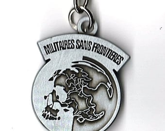 MSF Militaires Sans Frontieres Key Chain From Metal Gear Solid Peace Walker