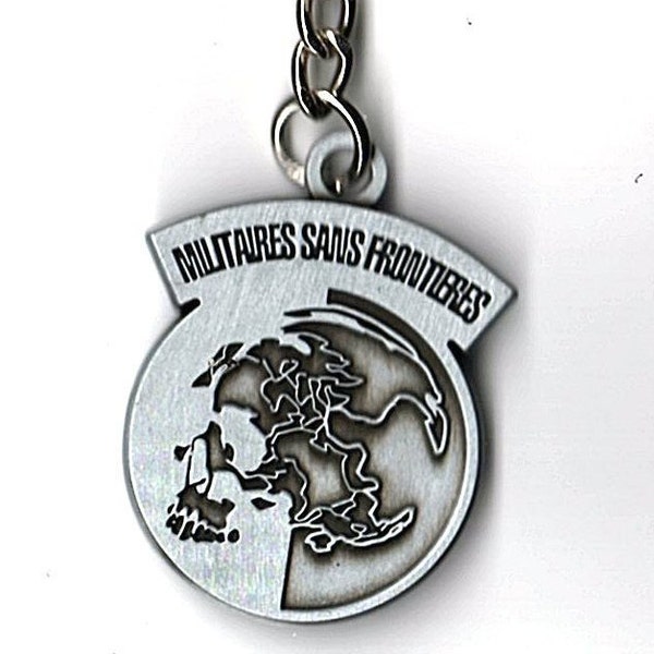 MSF Militaires Sans Frontieres Key Chain From Metal Gear Solid Peace Walker