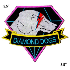 Diamond Dogs Retro  Iron On Back Patch