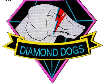 Diamond Dogs Retro  Iron On Back Patch