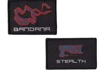 Solid Snake Stealth Camouflage & Bandana Hook and Loop Patch - Perfect for Metal Gear Solid Cosplay and Conventions