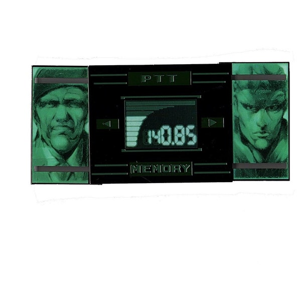 Metal Gear Solid Codec Pin with Snake and Colonel Campbell Original