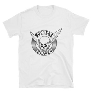 Outer Heaven T Shirt Retro Design from Metal Gear Short-Sleeve Unisex T-Shirt