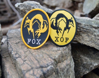 FOX XOF Iron on Patch Set from Metal Gear Solid 3 Snake Eater and The Phantom Pain
