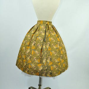 50s Circle Skirt Novelty Print Egyptian Nefertiti S image 5