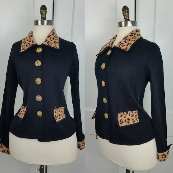 Leopard Vintage Knitted Sweater