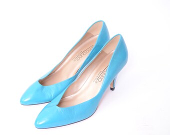 turquoise blue heels
