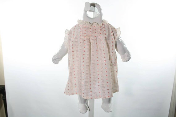 70s baby dress white and red - image 4