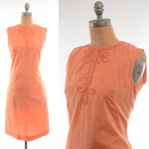 60s Creamsicle Ethnic-inspired Boho Tunic Dress Medium