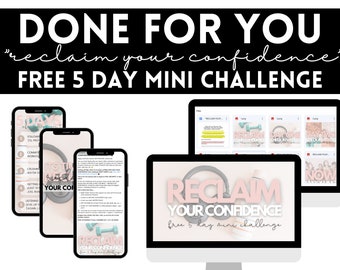 Reclaim Your Confidence Mini Challenge, 5 Day Challenge, Wellness Challenge, Confidence Challenge, Fitness Coaches, Fitness Challenge