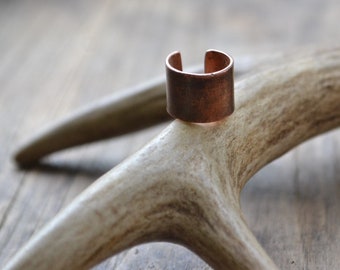 Kupfer Ohr-Manschette, gehämmerte Ohr-Manschette, gehämmerte Ohr-Manschette, gehämmerte Ohr-Manschette, Gehämmerte Ohr-Manschette, holzländische Ohr-Manschette