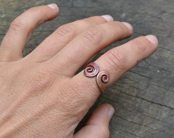 Viking ring, copper ring, viking jewelry, snake ring, men's rustic ring, viking outfit, rustic copper ring, viking inspired ring, viking