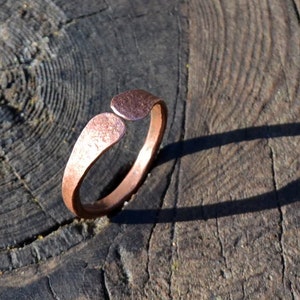 Simple copper ring, womens copper ring, woman copper ring, women copper ring, recycled copper ring, man copper ring, mans copper ring