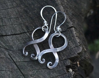 Kreuz Creolen 925 Sterling Silber - Wikinger Ohrringe Für Frauen