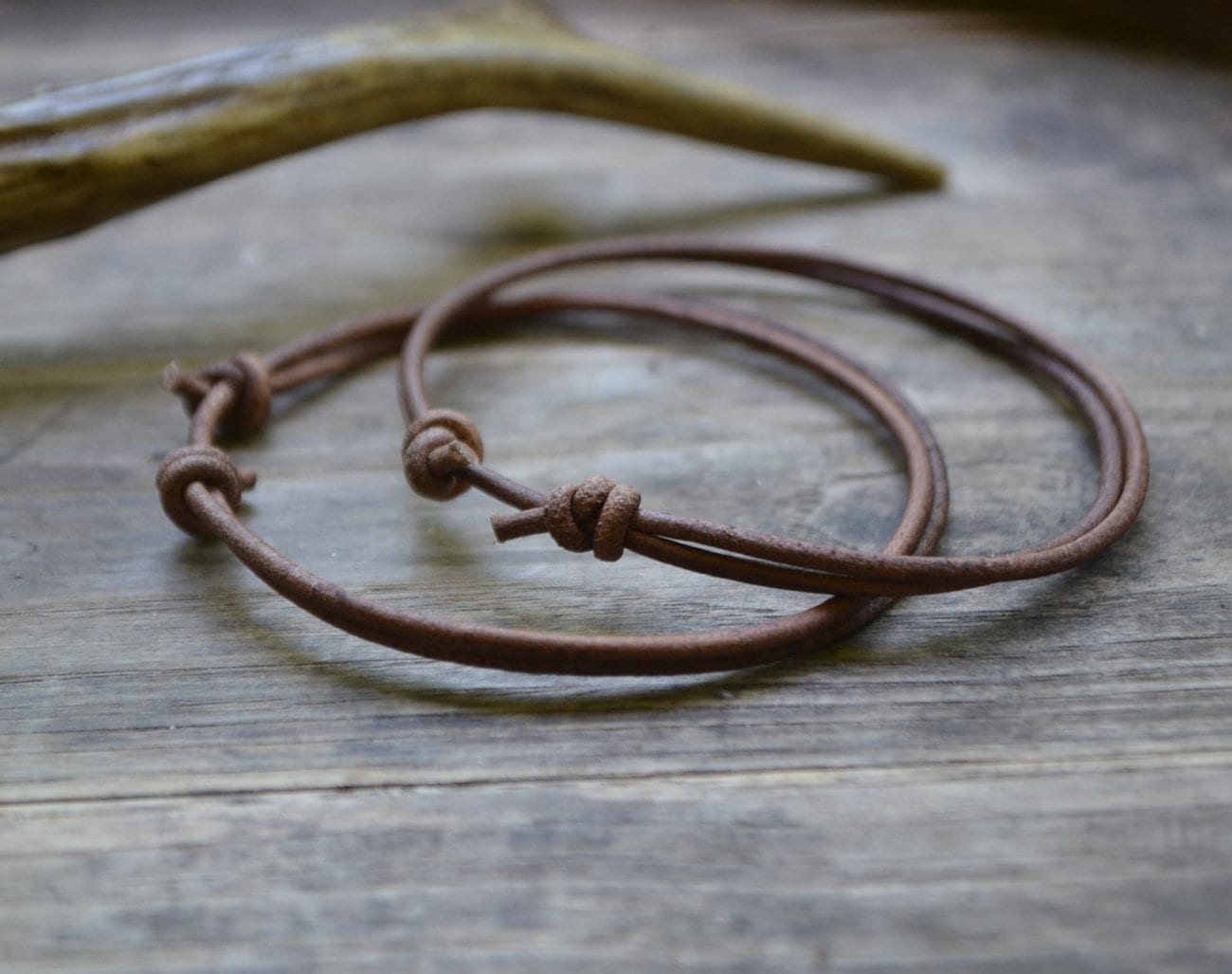 Simple Adjustable Leather Anklet, Leather Anklet, Basic Anklet, Women ...