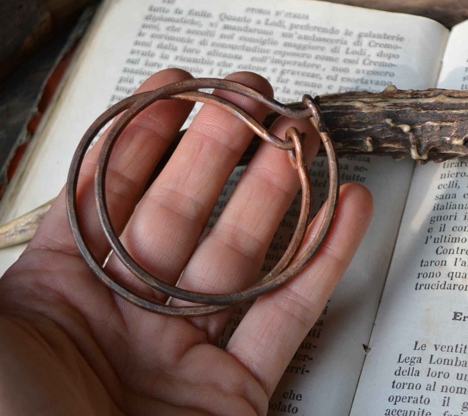 Large Copper Hoops for Tunnel Plugs Earrings for Tunnels Etsy