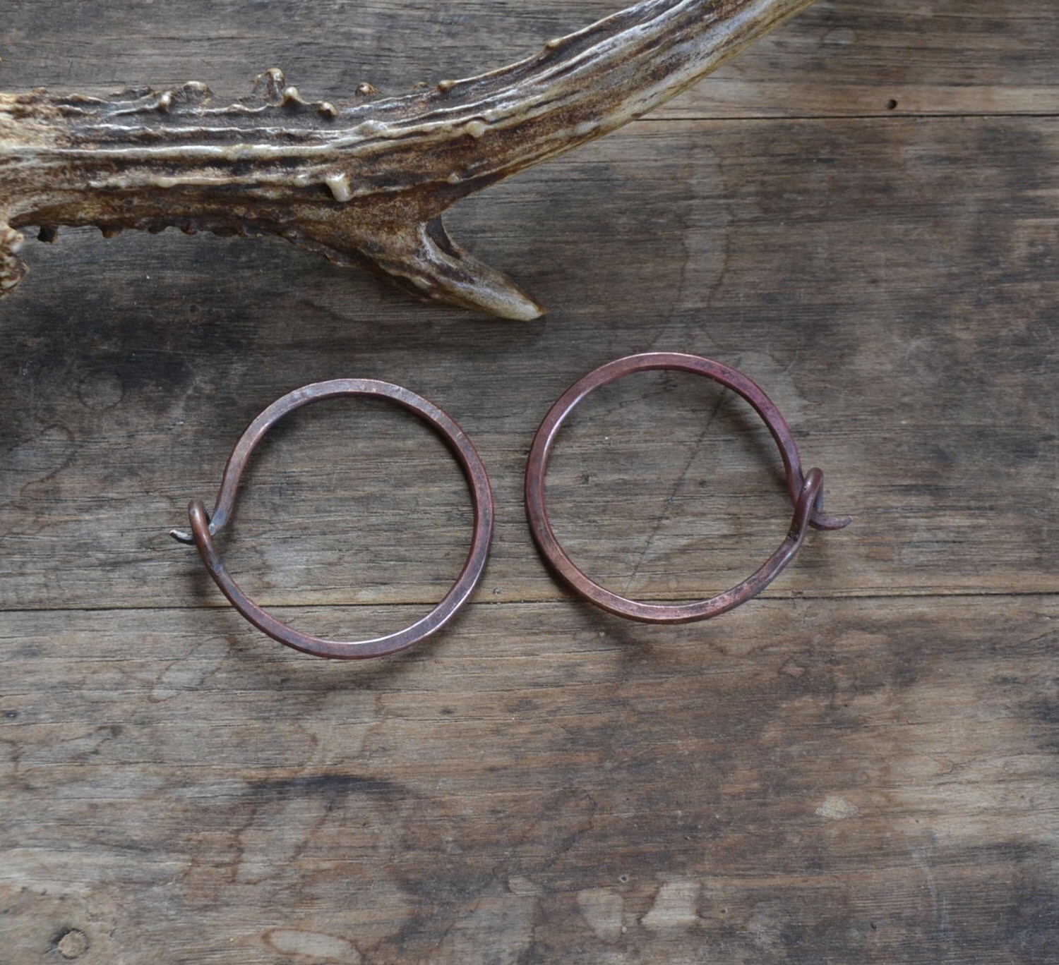 Copper hoops for tunnel plugs earrings for tunnels earrings Etsy