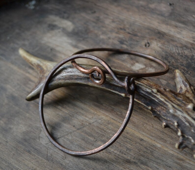 Large Copper Hoops for Tunnel Plugs Earrings for Tunnels Etsy