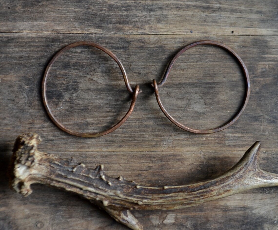 Large Copper Hoops for Tunnel Plugs Earrings for Tunnels Etsy