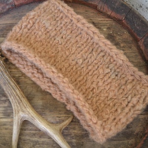 Knitted headband, Wool headband, oversized headband, worm headband, beige wool headband, women headband, ski headband