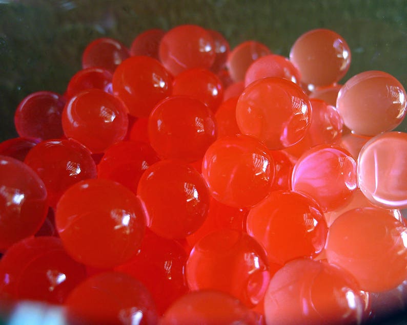 Red Water Beads Grow in Water 9mm to 18mm Tiny Hard Beads Etsy