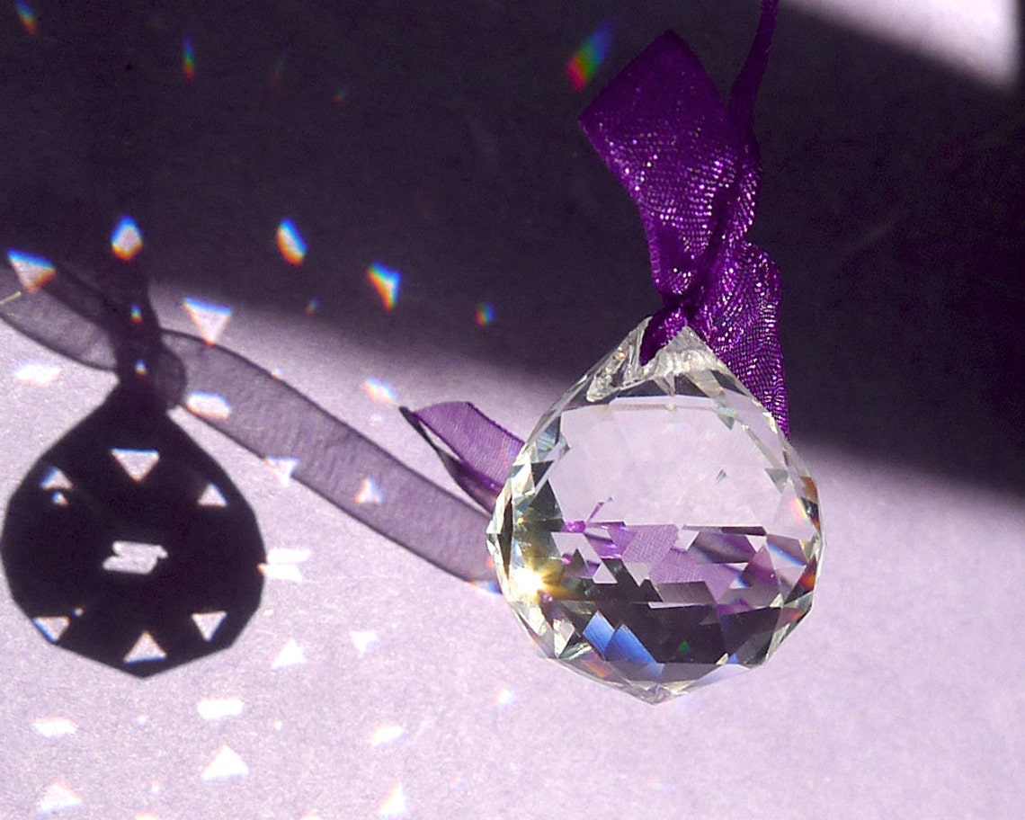 Rainbow Prisms 60 Carat Glass Diamonds are Crystal Prism Etsy