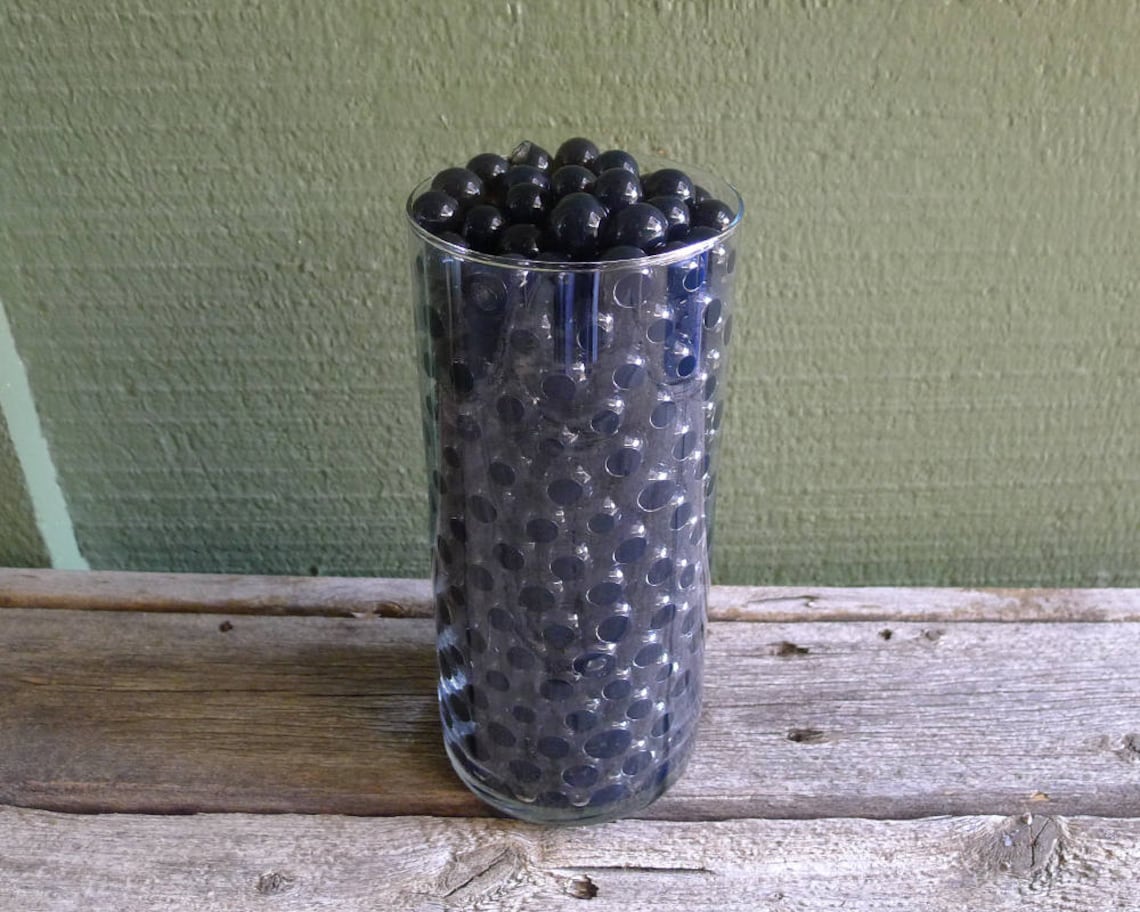 Black Water Beads HedgehogSupply Opaque Water Pearls Water Etsy