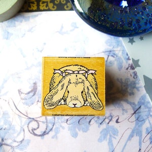 Lop Eared Rabbit, Rabbit Rubber Stamp, Bunny Rabbit Craft Shape, Decorative Rubber Stamp, Animal Scrapbook Shape, Bunny Greeting Cards