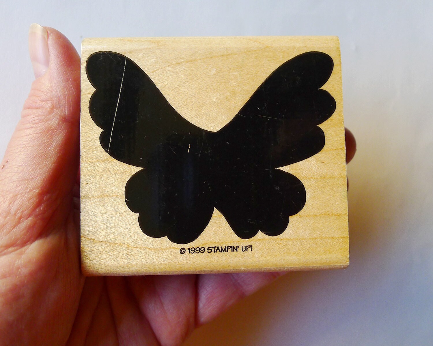 Butterfly Rubber Stamp, Stampin up Solid Butterfly, Moth Rubber Stamp ...