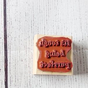 It's Tough Being Purrfect Funny Cat Saying Phrase Rubber Stamp for Crafts Scrapbook and More, Cat Lover Gift, Pre Owned and Used image 7