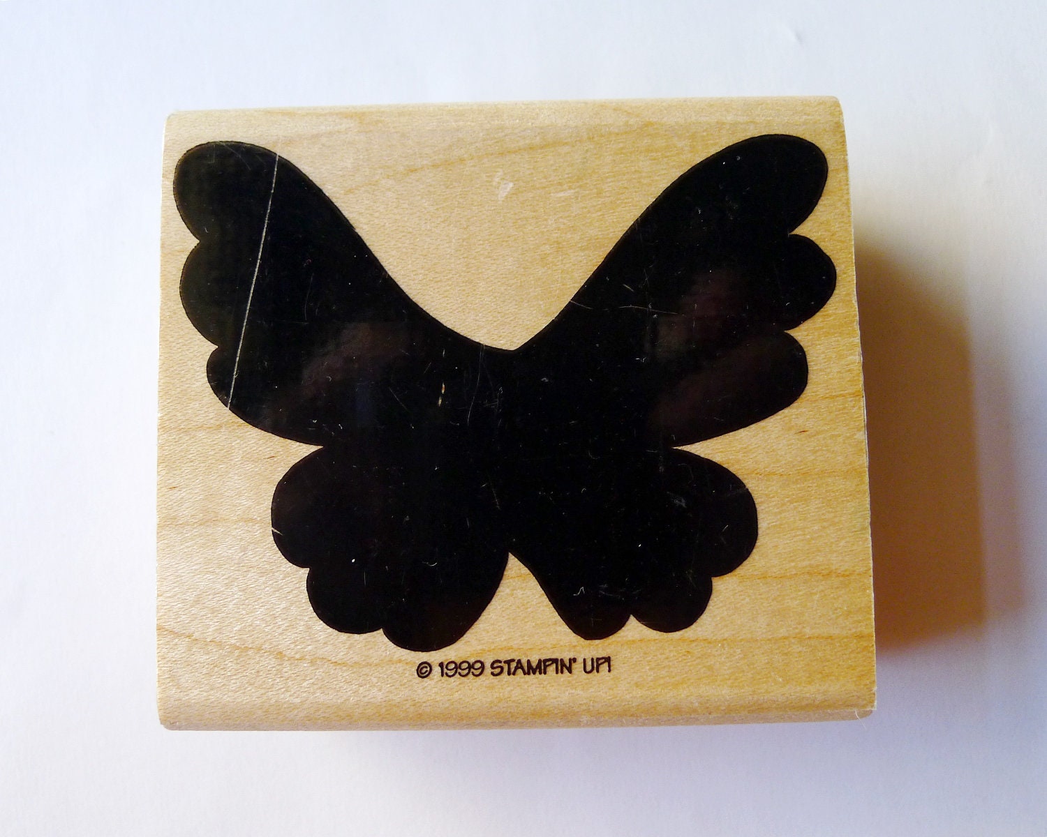 Butterfly Rubber Stamp, Stampin up Solid Butterfly, Moth Rubber Stamp ...