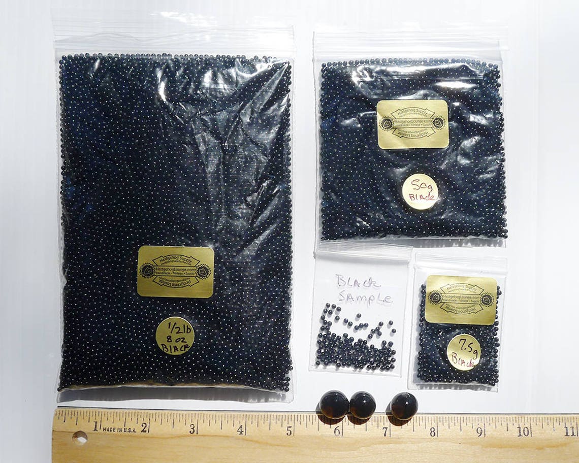 Black Water Beads HedgehogSupply Opaque Water Pearls Water Etsy