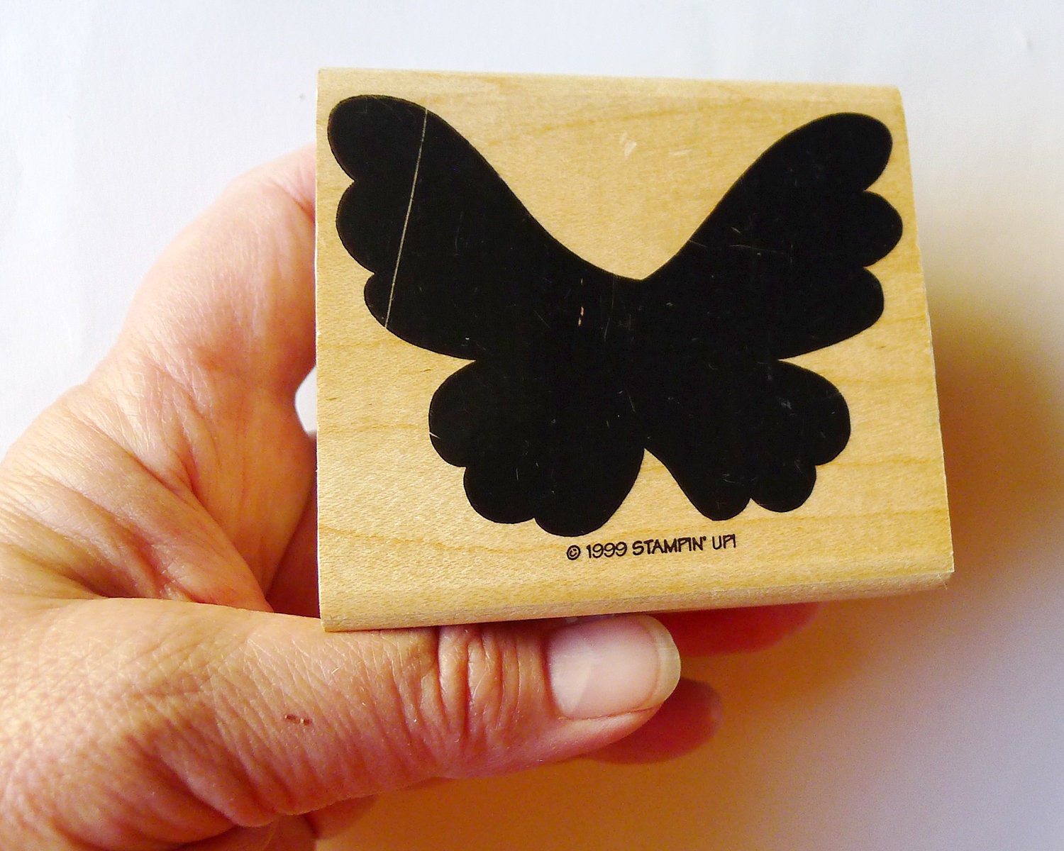 Butterfly Rubber Stamp, Stampin up Solid Butterfly, Moth Rubber Stamp ...