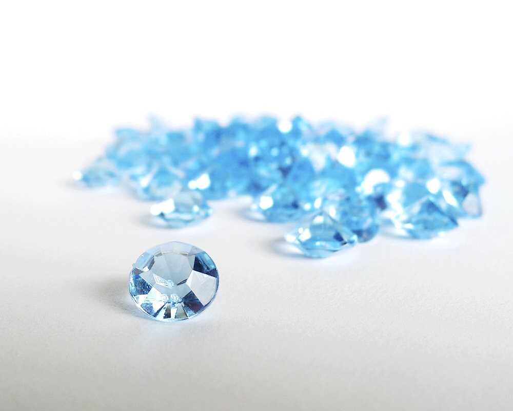 Baby Blue Diamond Acrylic Gemstones Baby Boy Shower Table Etsy