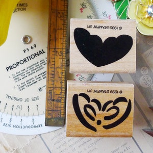 Wing Rubber Stamp Set is Positive Negative for Layered Stamping, Stampin Up Wood Stamps, Moth Stamp, Butterfly Stamp, Single Insect Wing