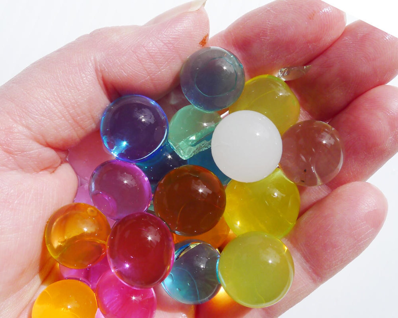 Water Crystal Gel Liquid Marbles Water Filled Balls Etsy