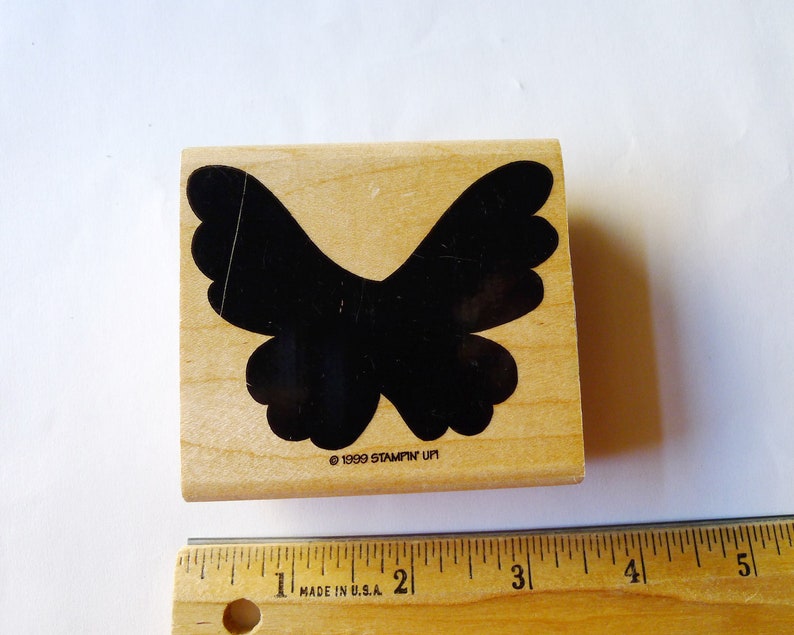 Butterfly Rubber Stamp, Stampin up Solid Butterfly, Moth Rubber Stamp ...