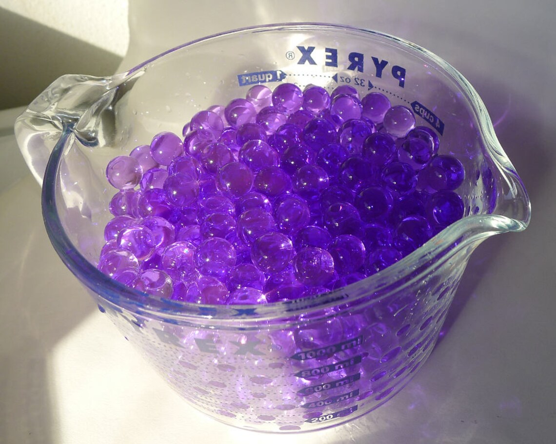 Purple Water Beads Translucent Purple Water Soil Purple Etsy