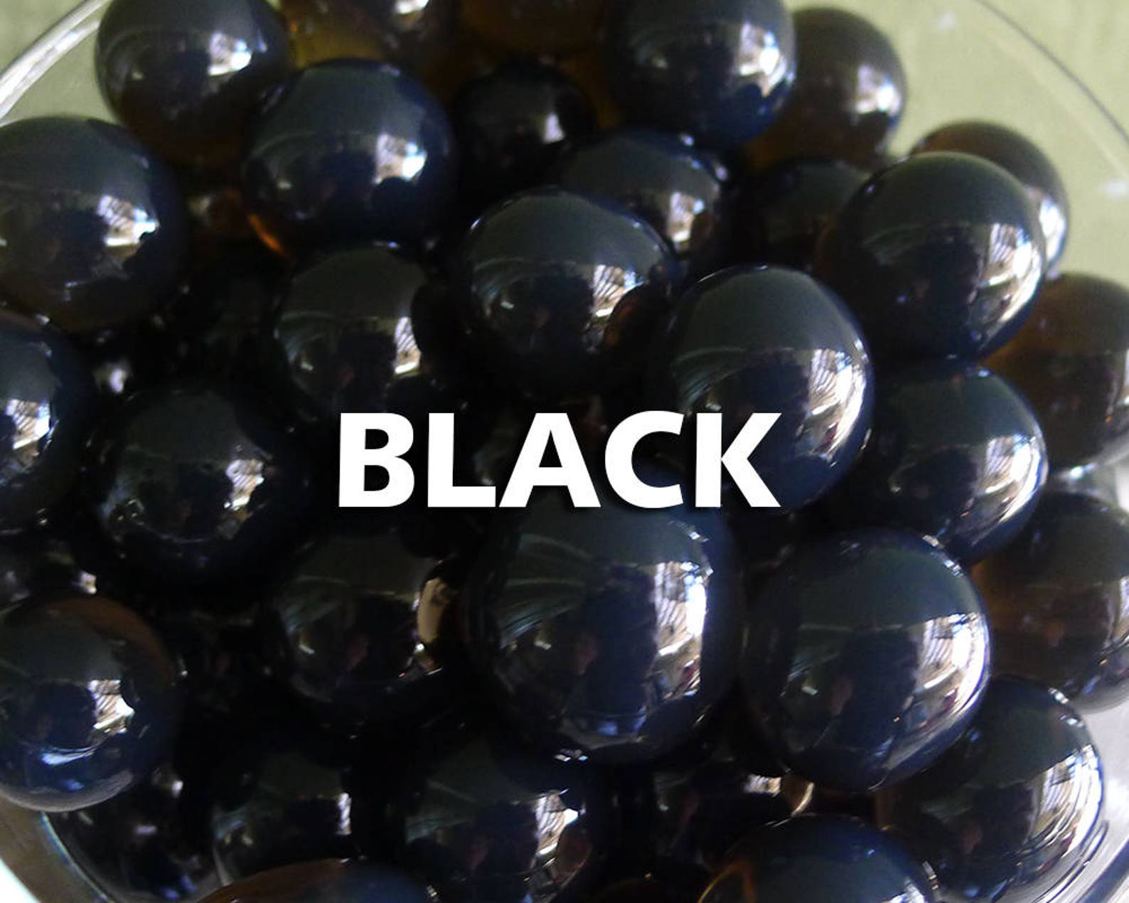 Black Water Beads HedgehogSupply Opaque Water Pearls Water Etsy