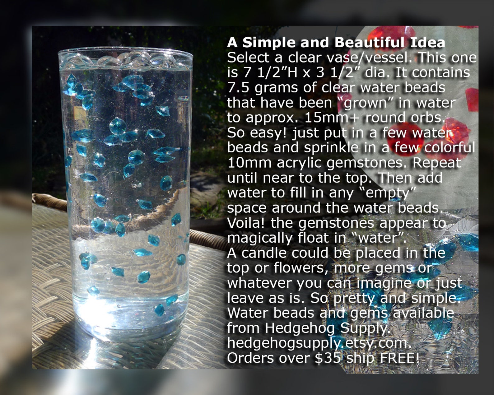 Clear Water Beads Water Beads Project Tutorial Colorless Etsy UK