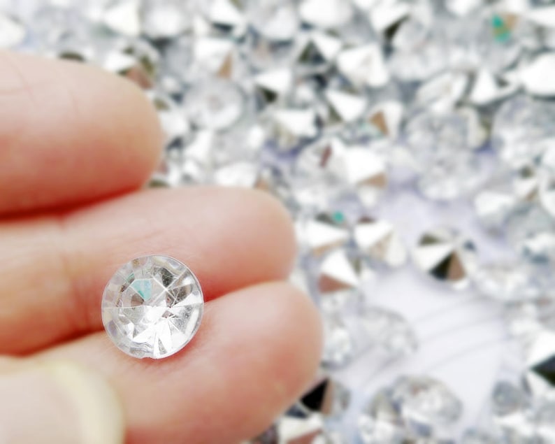 Silver Back Clear Fake Diamonds 350 Dazzling Gemstones in 4 Etsy