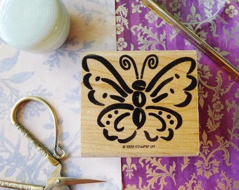 Butterfly Rubber Stamp, Stampin Up Butterfly, Moth Rubber Stamp, Butterfly Spring Craft Shape, Kid's Crafts, Greeting Card, Scrapbook Animal