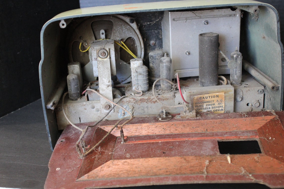 1950s Crosley D 25 CE Radio Tubes Light up Just Hums / Cracked Etsy