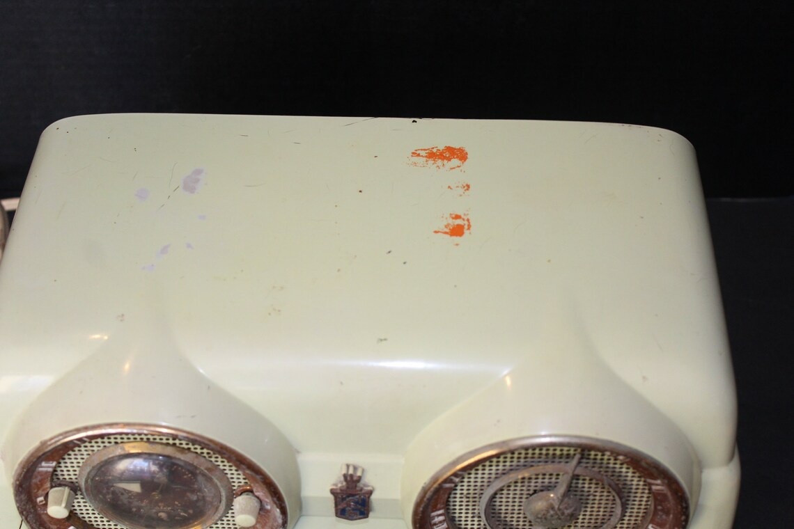 1950s Crosley D 25 CE Radio Tubes Light up Just Hums / Cracked Etsy