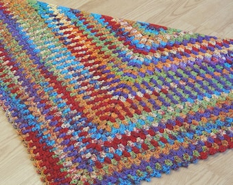 Premier Garden Shawl - Triangle Shawl PDF PATTERN  Crocheted Shawl Pattern